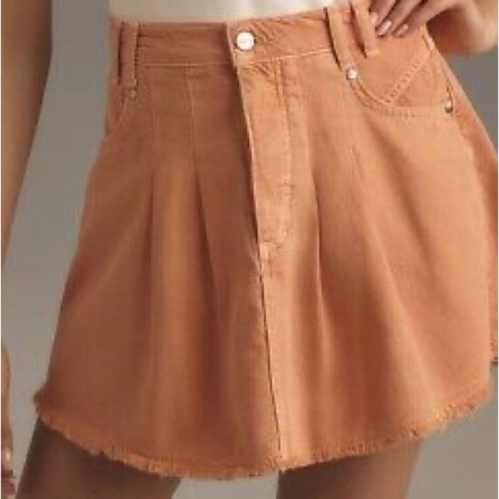 New with Tags Pilcro by Anthropologie Pleated Mini Denim Skirt